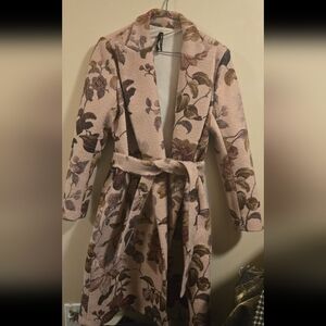 New Imperial Italy Floral Boucle Coat - Small